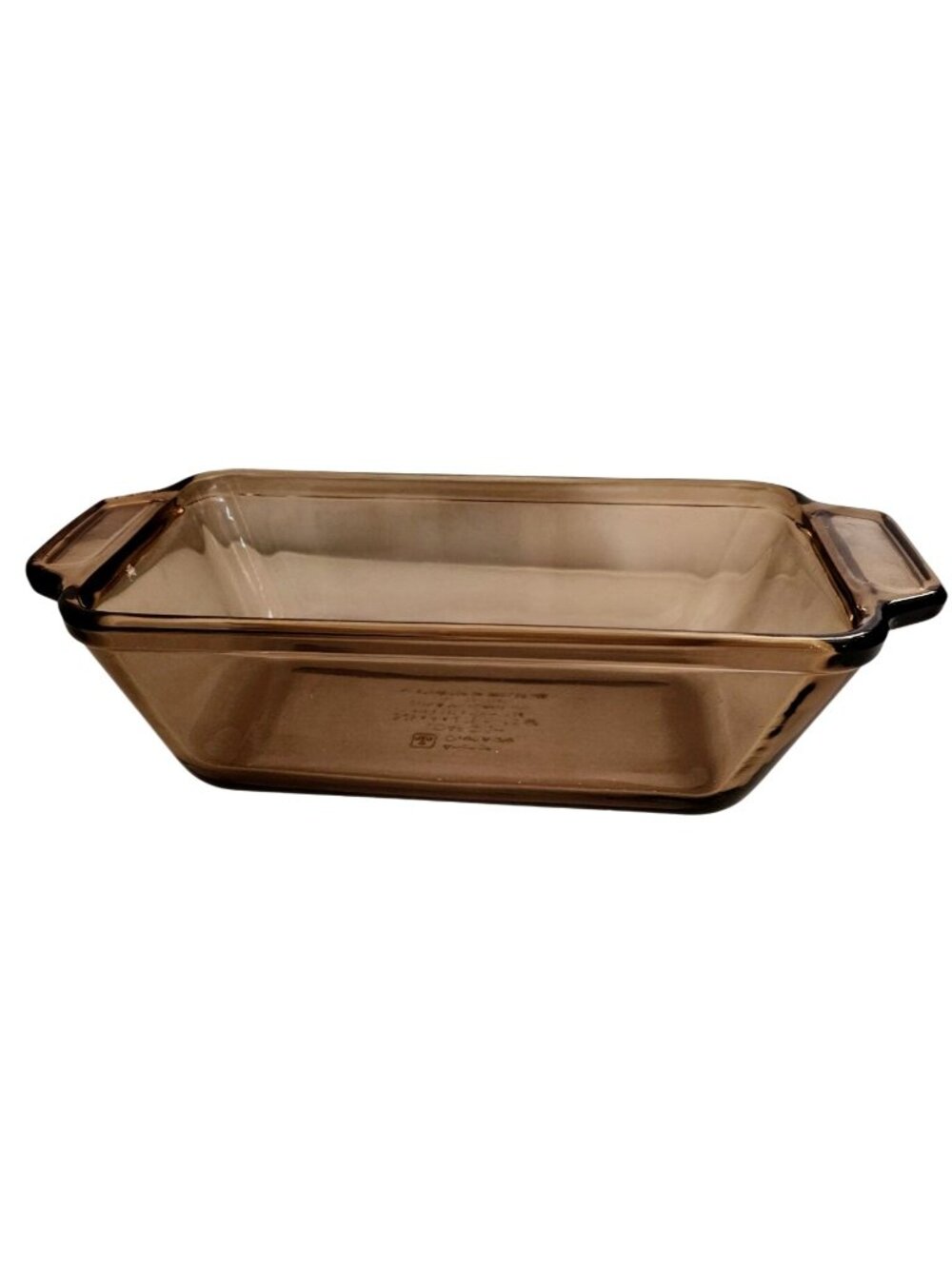 Anchor Hocking Amber Loaf Pan 9" glass bread baking dish bakeware 1.5qt